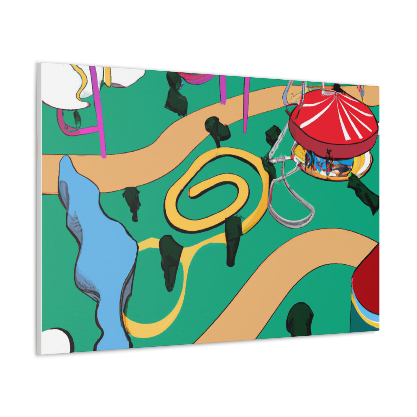 Verdant Vista - Landscape - Amusement - Canvas