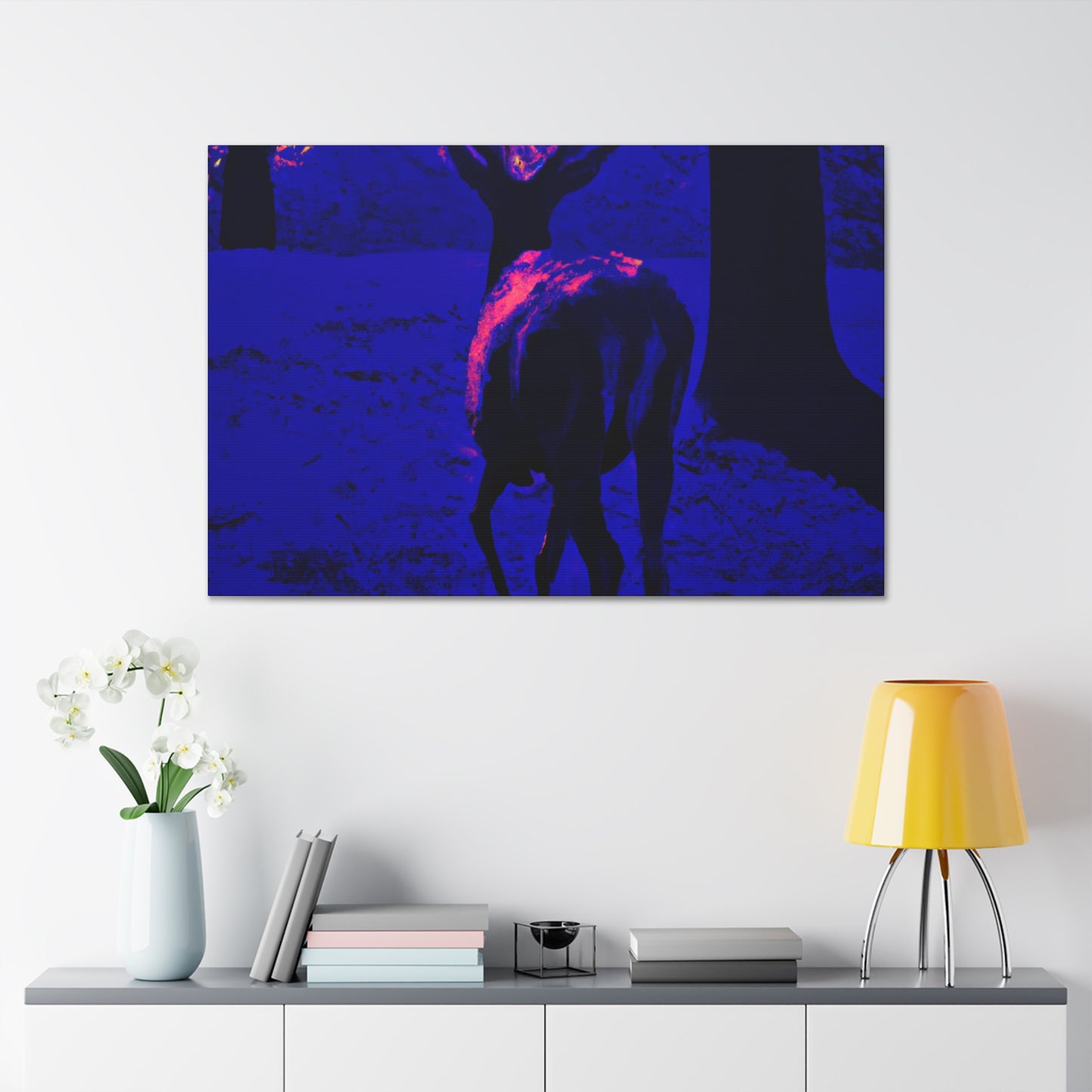 Purple Deer- Wildlife Canvas