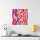 Aqua-Amber - Abstract - Canvas