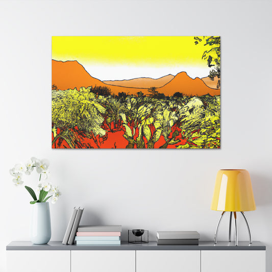 Cactuston - Landscape - Canvas