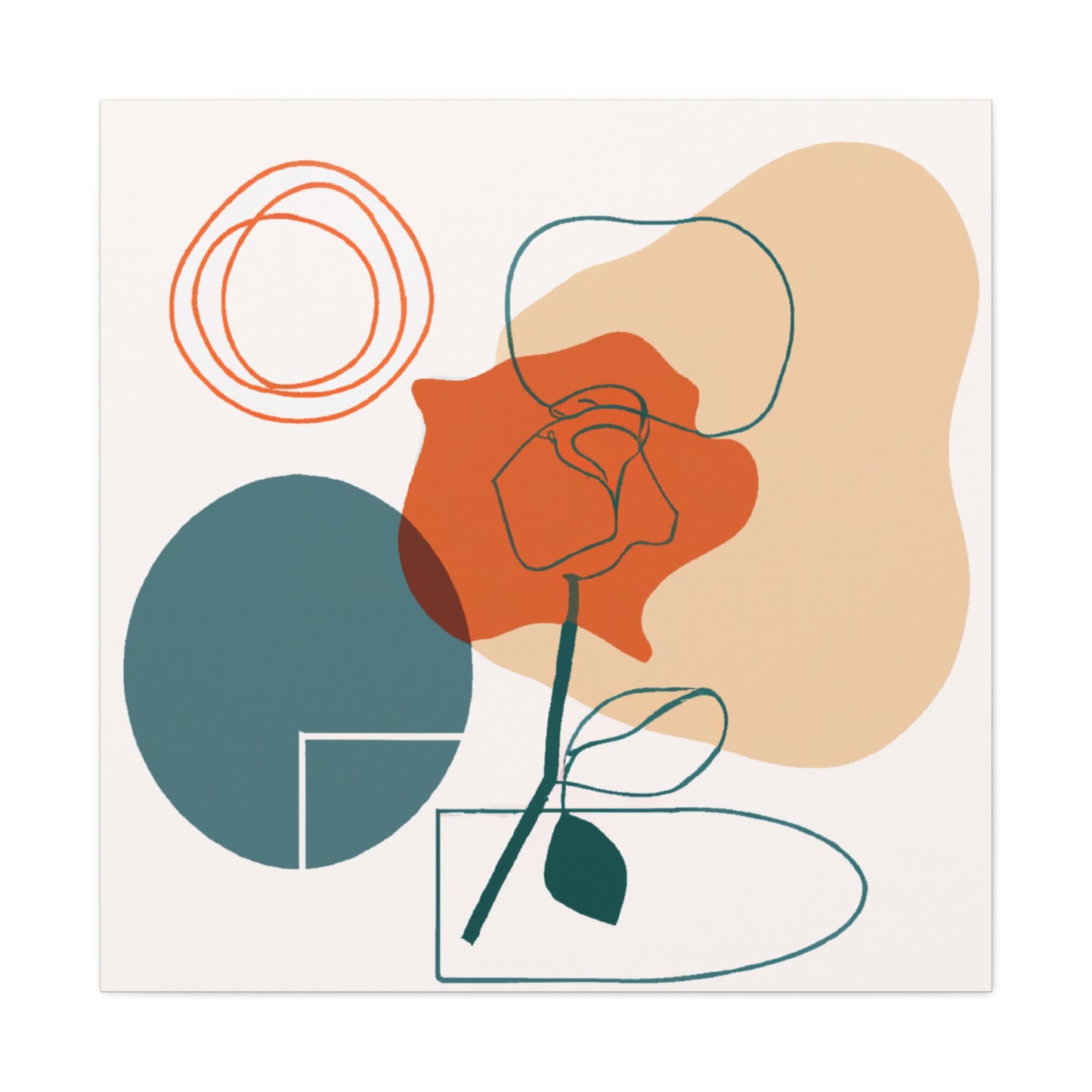 Mysterious Flow - Minimalism - Canvas