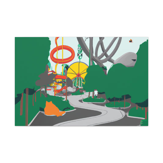 Verde Frenzy - Landscape - Amusement - Canvas