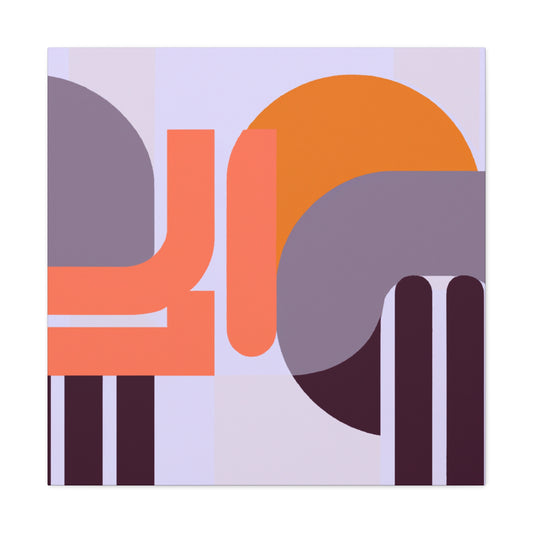 Modernist Pyramid- Midcentury - Canvas