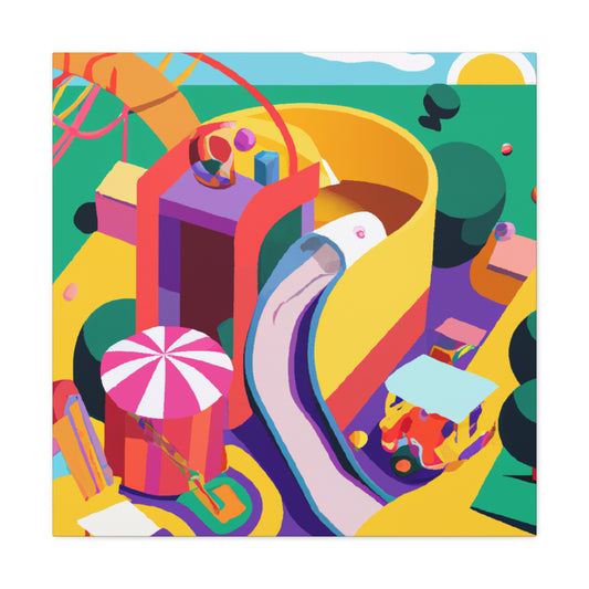 Cotton Candy Castle-Amusement - Canvas