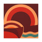 Circular Bliss - Midcentury Canvas