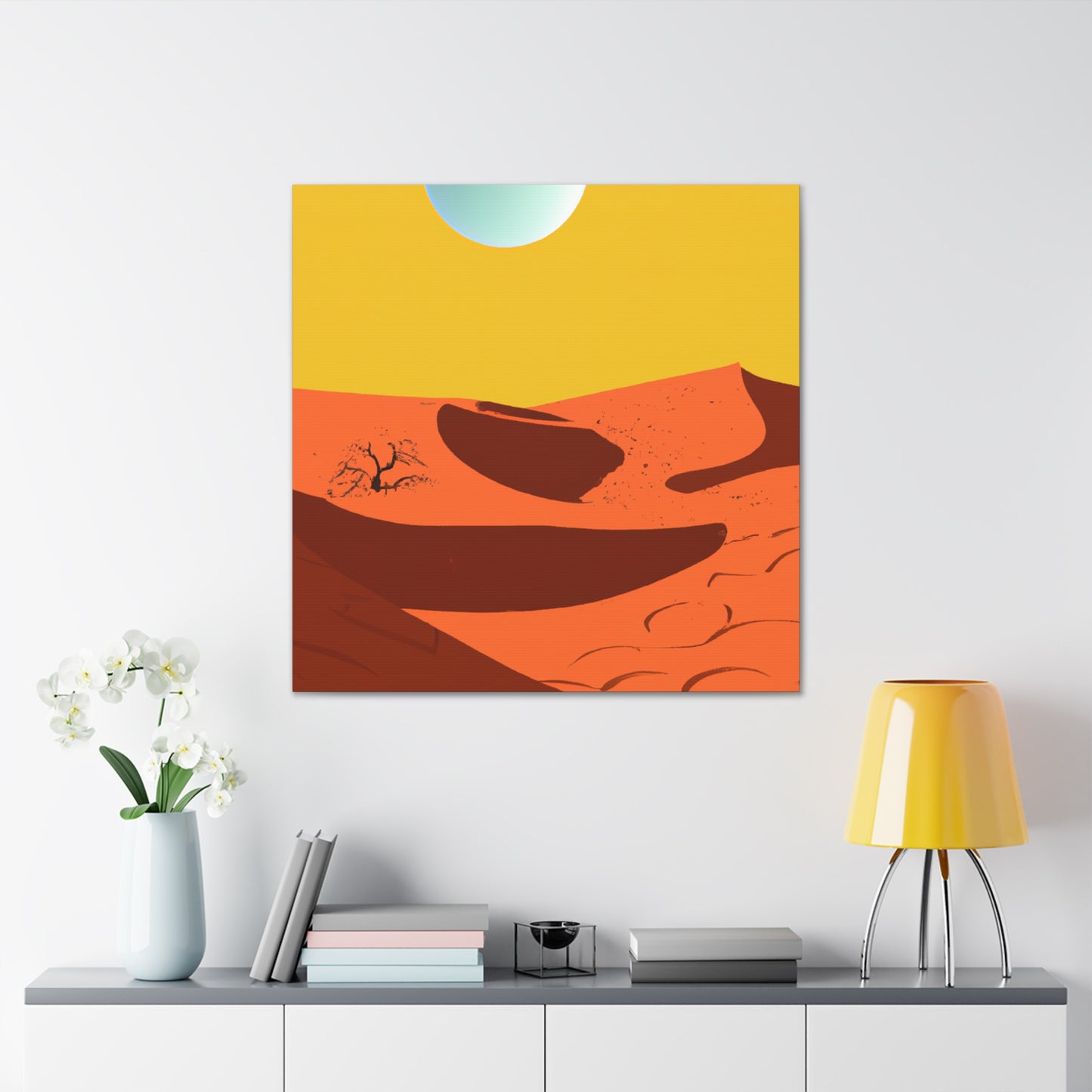 Retro Revival - Vintage Contempoary -  Desert - Canvas