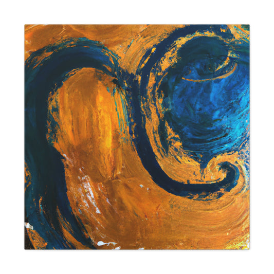 Golden Wave- Abstract Canvas