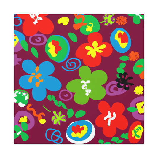 "Heavenly Petal Parade" - Floral Canvas