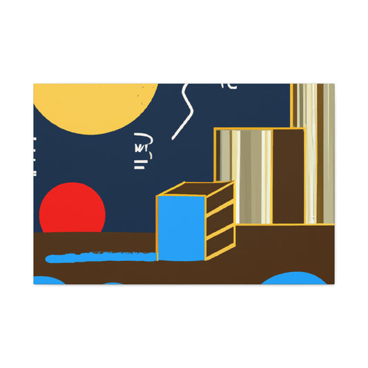 Lines of Inception - Midcentury - Canvas