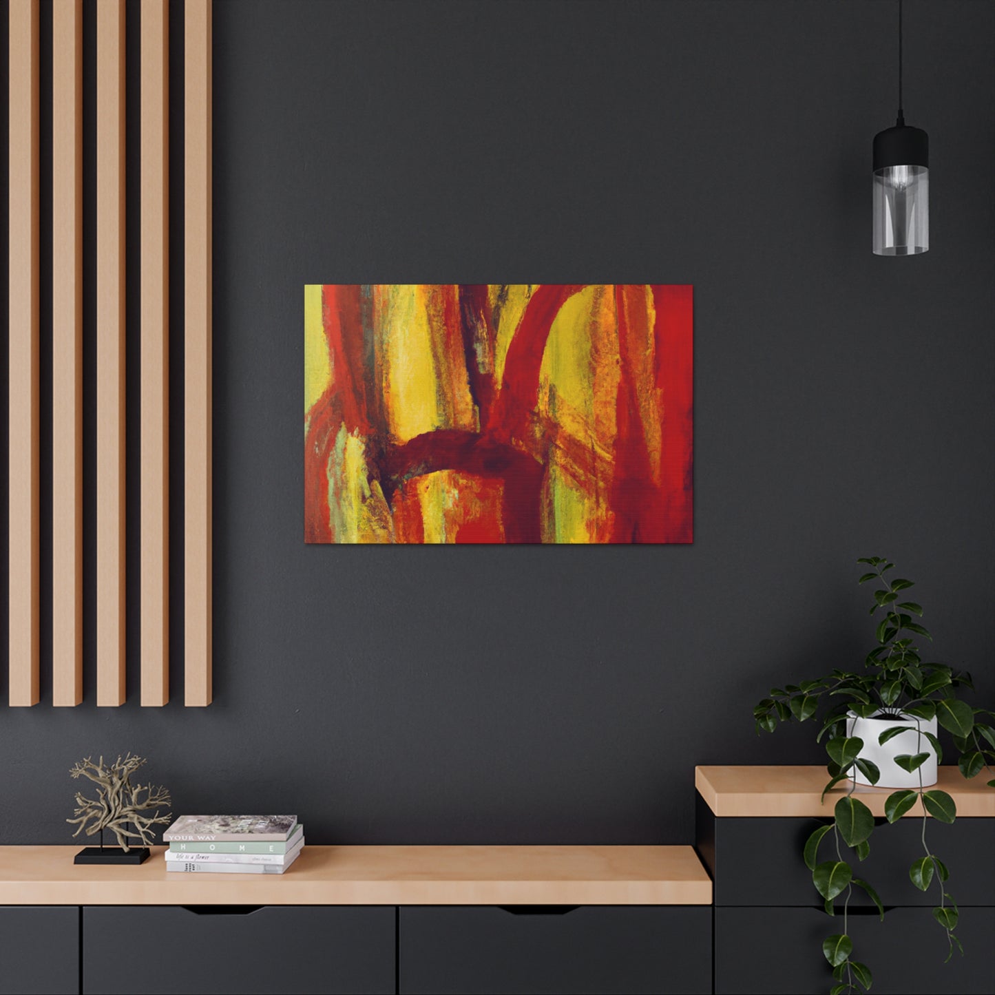 Fire Field - Abstract Canvas