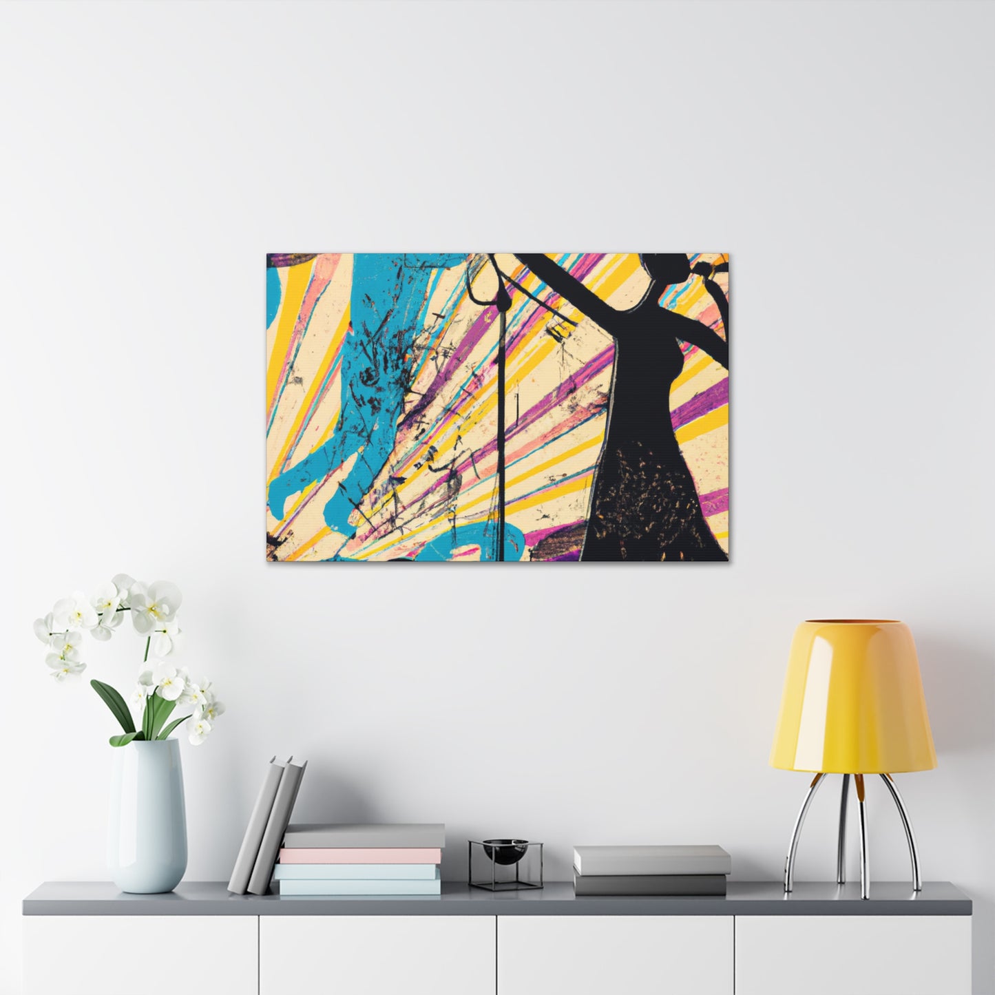 "Crankin' Tracks - Retro Music" - Canvas