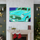 "Retro Rev-Up" - Automobile Canvas