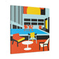 Sunsplashed Abstraction - Midcentury - Canvas