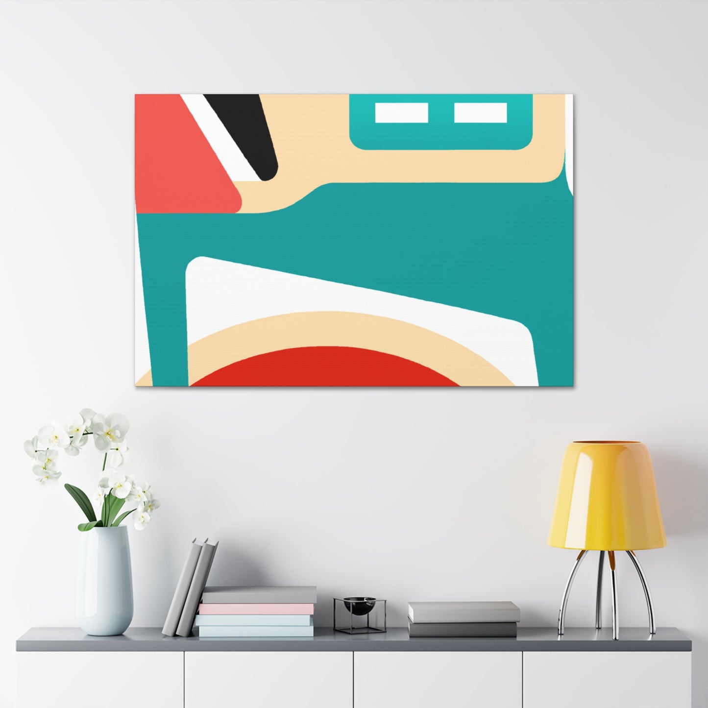 Rainbow Spheres - Midcentury - Canvas