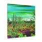 Dusty Green Mirage - Landscape - Canvas