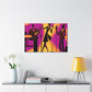 "Electric Fireflies - Retro Music" - Canvas