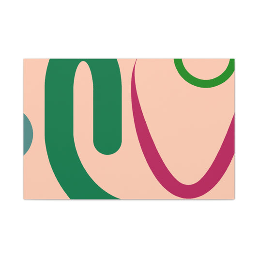 Multicolor Maze- Midcentury - Canvas