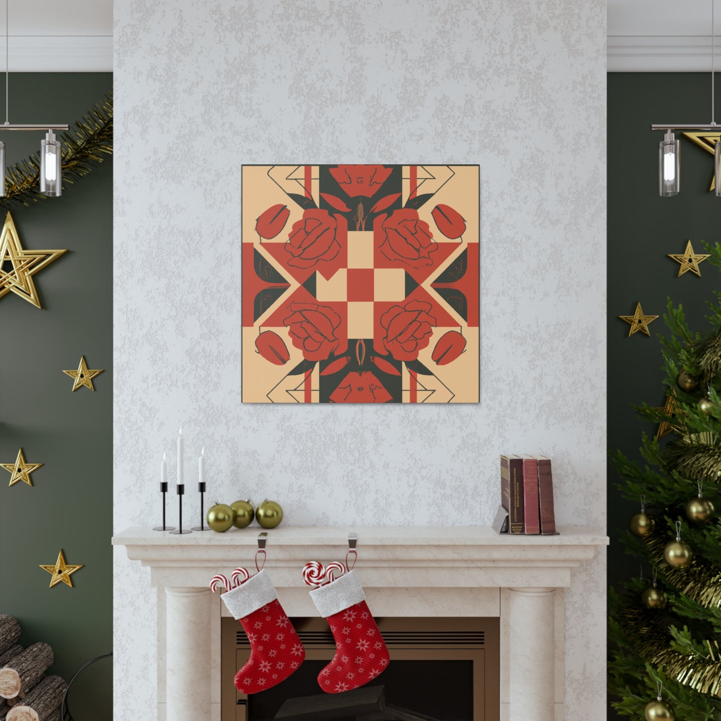 Game Of Roses - Midcentury Canvas