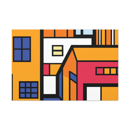 "Elegant Swirls - Midcentury" - Canvas