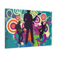 "Clock Rock - Retro Music" - Canvas