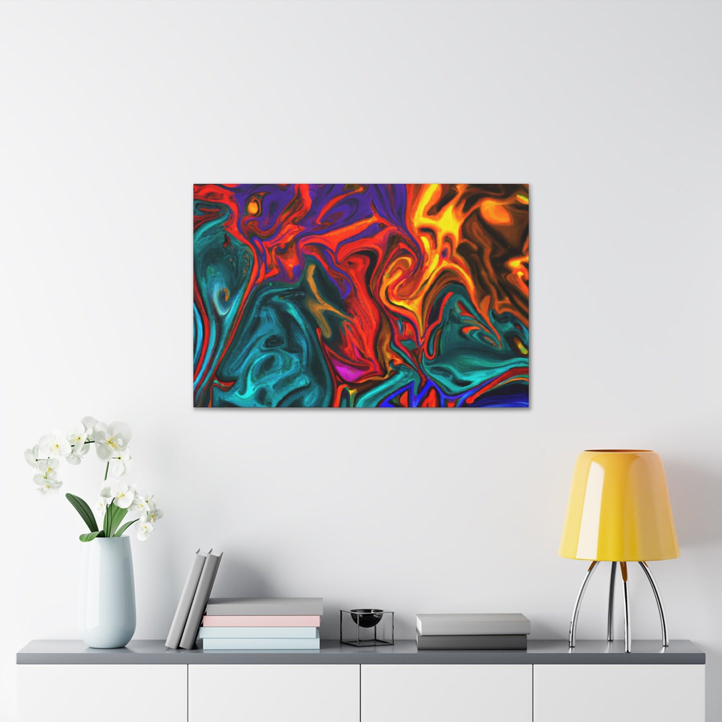 Up In Flames - Canvas - Abstract