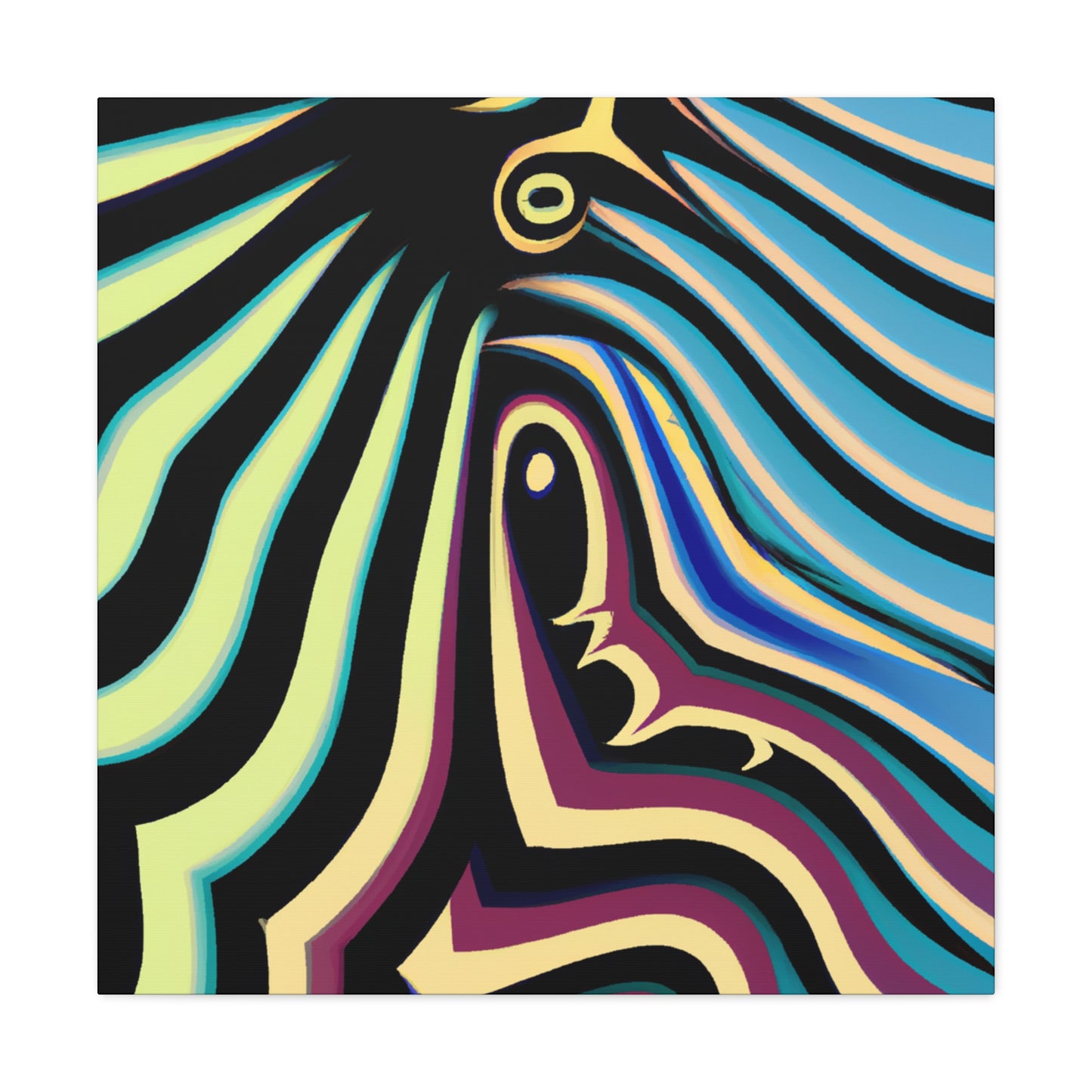 Azureaux- Abstract - Canvas