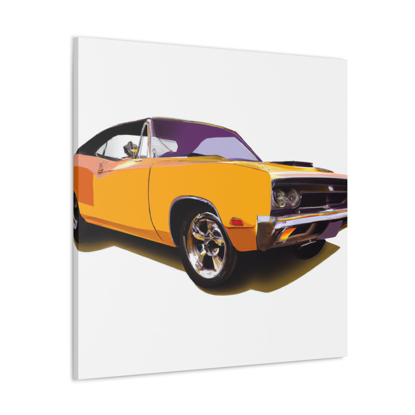 Retro Rocket - Automobile - Canvas