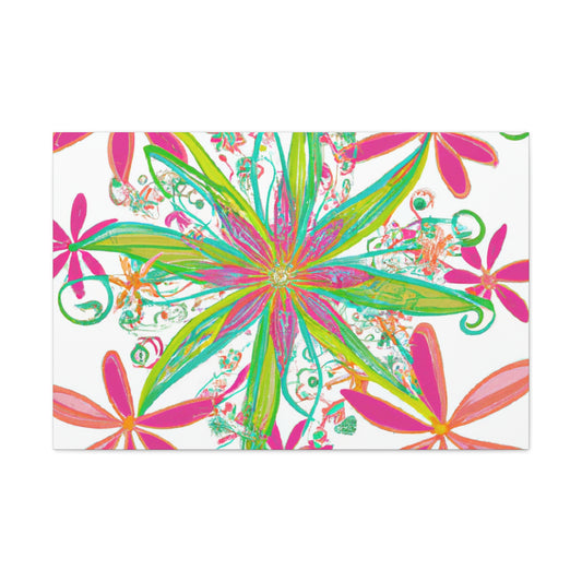 Dahlia Dreaming - Floral - Canvas