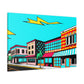 Jukebox Alley - Pop Art Canvas