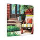 "Cheery Bliss- Midcentury" - Canvas