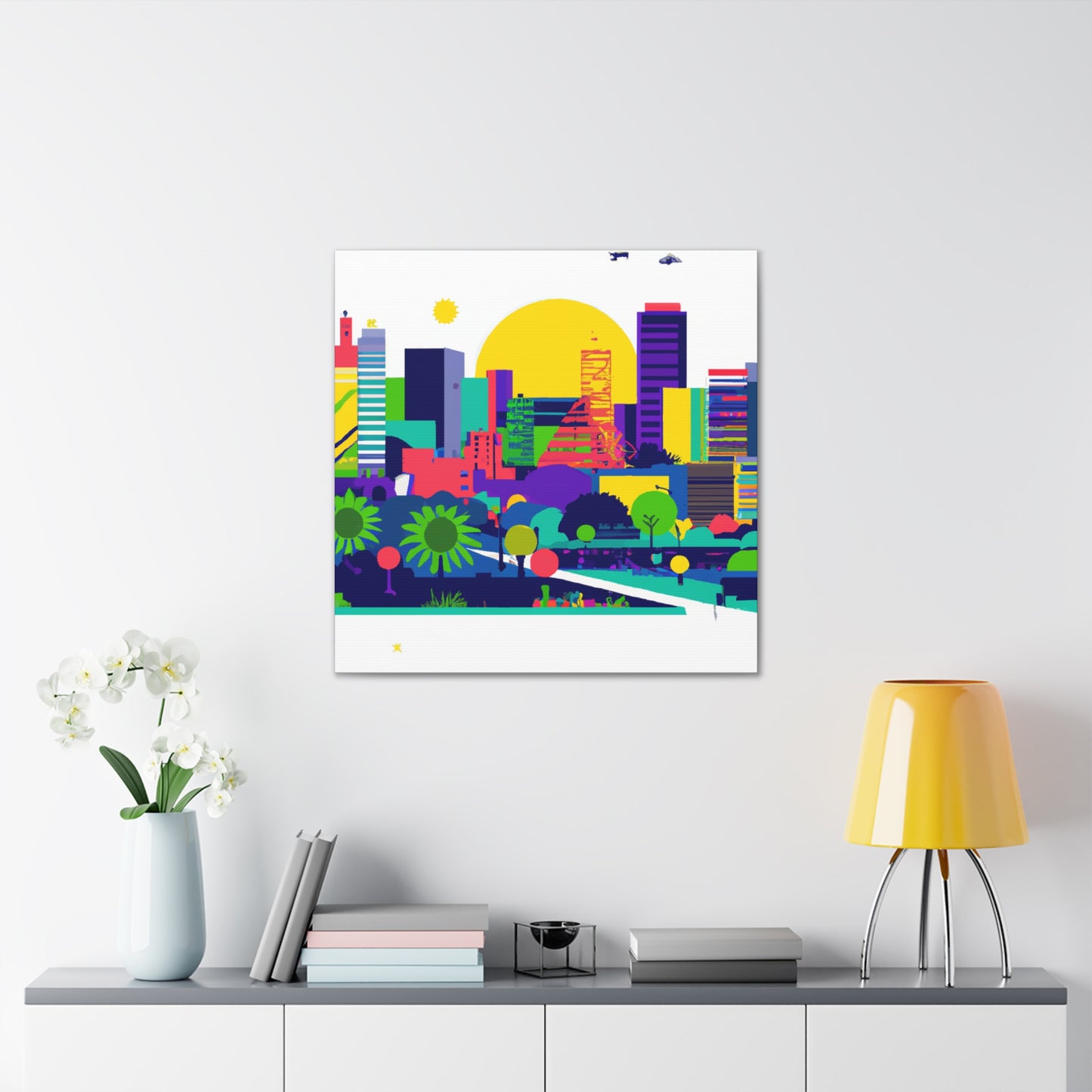 Llama Fiesta - South America - Canvas