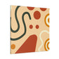 "Rustic Lunar Glow - Midcentury" - Canvas