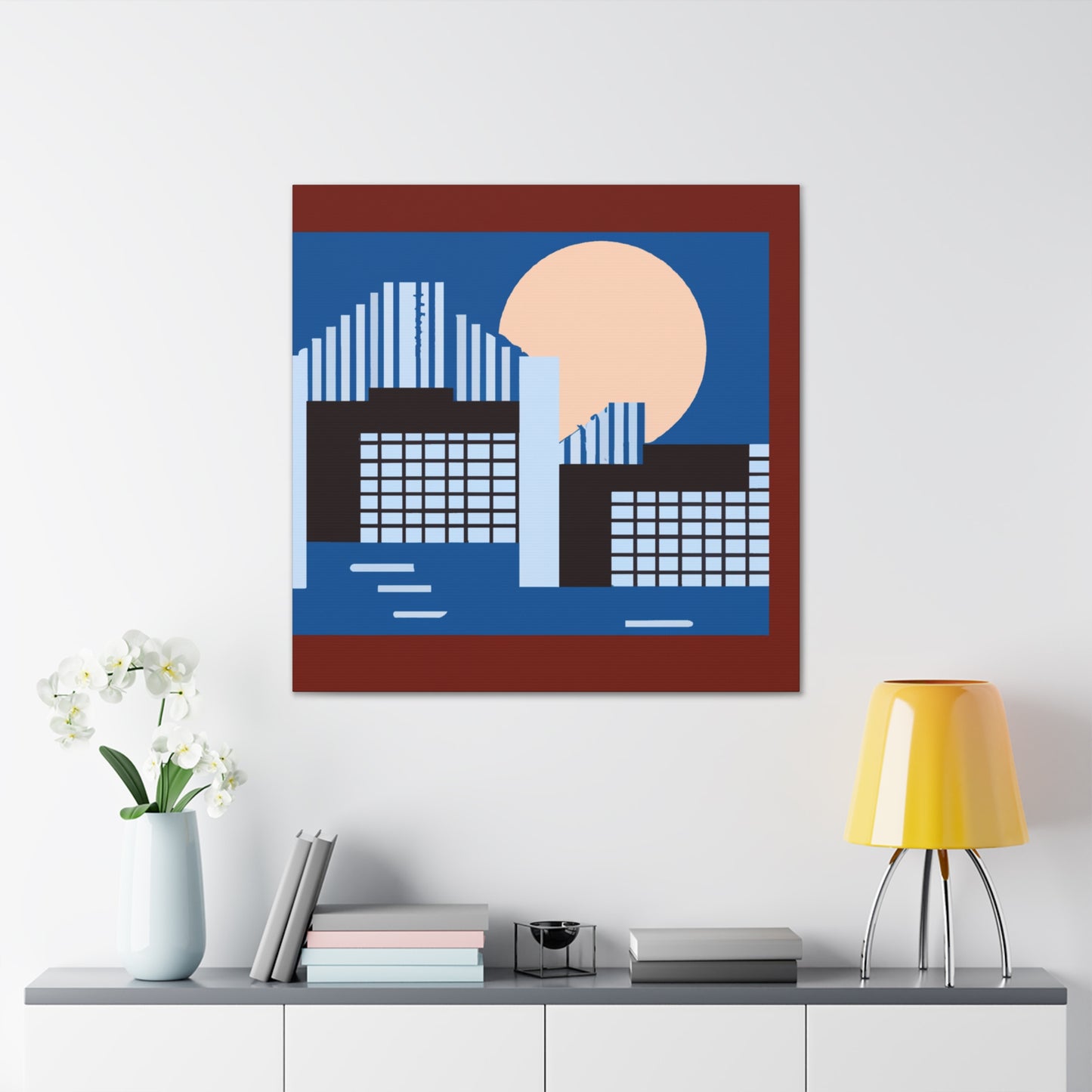 Verdant Plane- Midcentury - Canvas