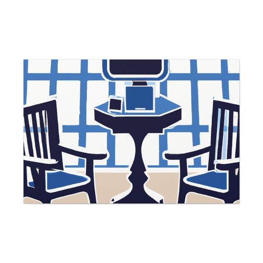 Waiting Room Lounge - Midcentury - Canvas