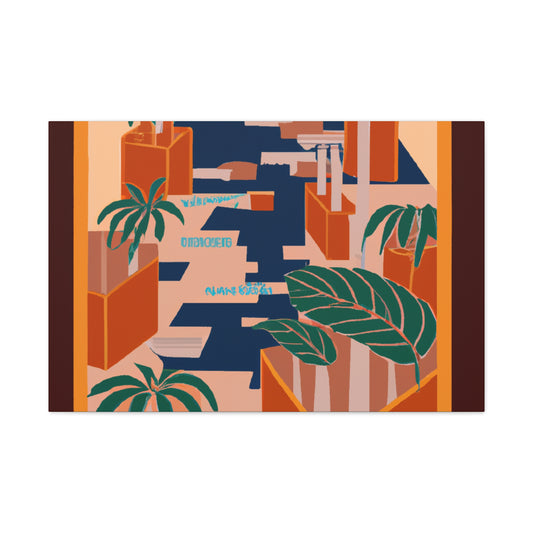 Dynamic Contrasts- Midcentury - Canvas