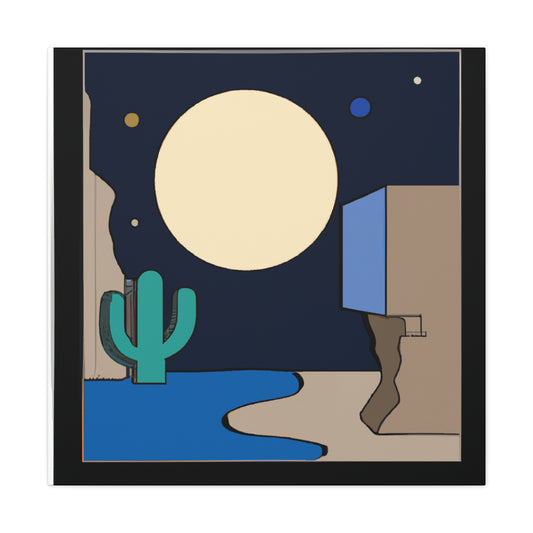 "Poised Reflection - Midcentury" - Canvas
