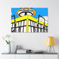 Tail-Spin Twist-n-Shout Dance Hall. - Canvas - Pop Art