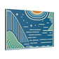 Blue Dream- Midcentury Canvas