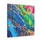 "Playful Pup" - Abstract Canvas