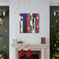 "The Silvery Facade." - Art Deco Canvas