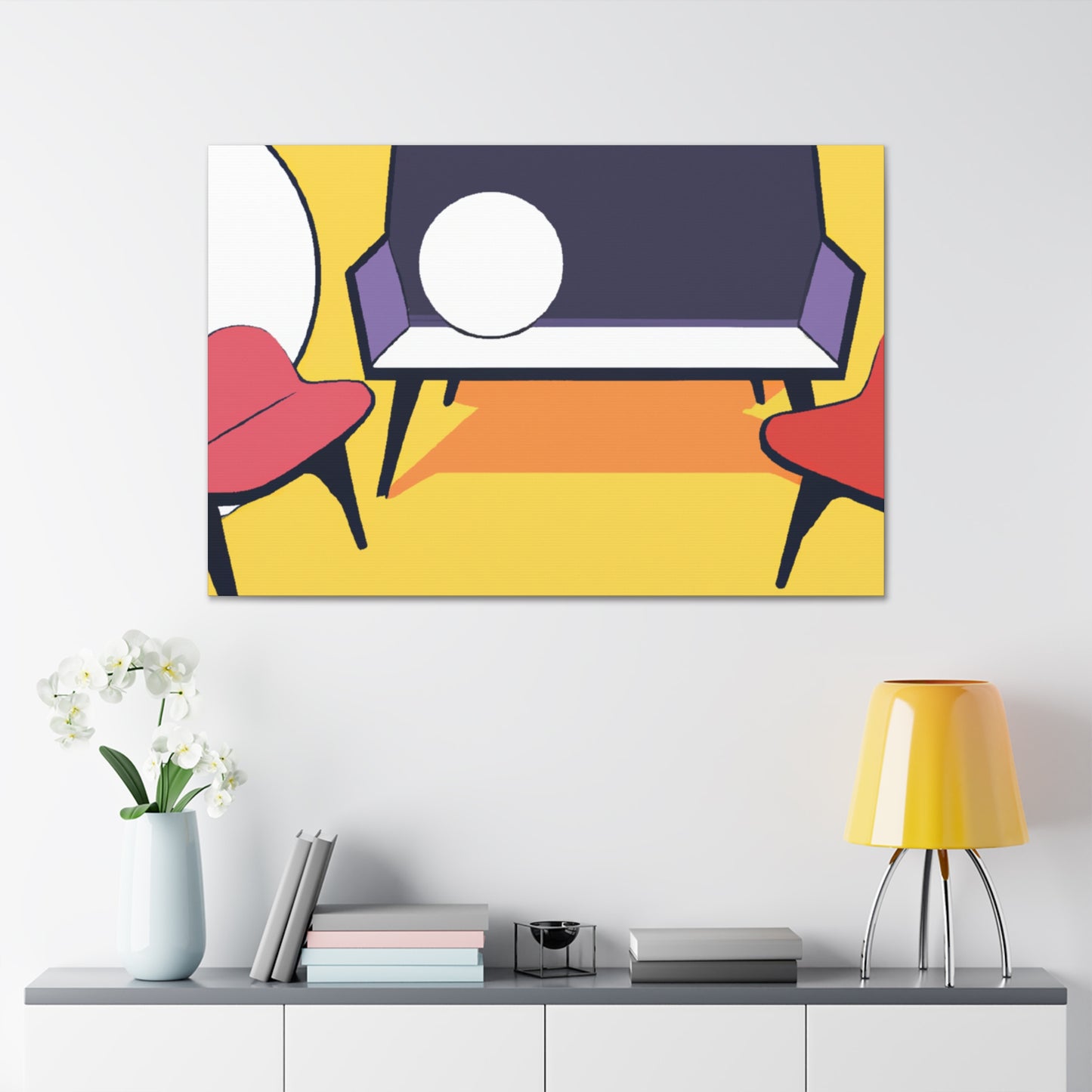 Urban Oasis- Midcentury - Canvas