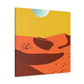 Retro Revival - Vintage Contempoary -  Desert - Canvas