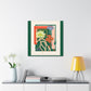 Dapple-furred Floral- Midcentury Canvas