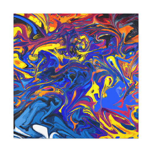 Blue Turbulence - Canvas - Abstract