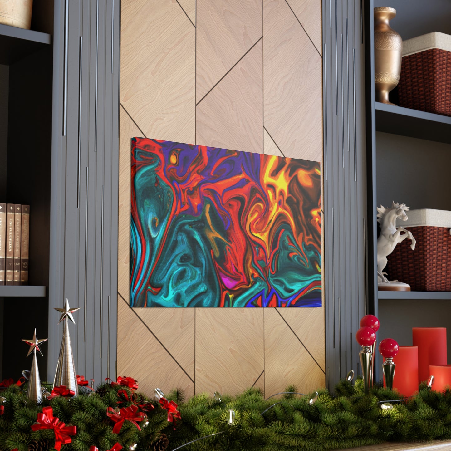 Up In Flames - Canvas - Abstract