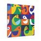 Vibrant Oases - Midcentury - Canvas