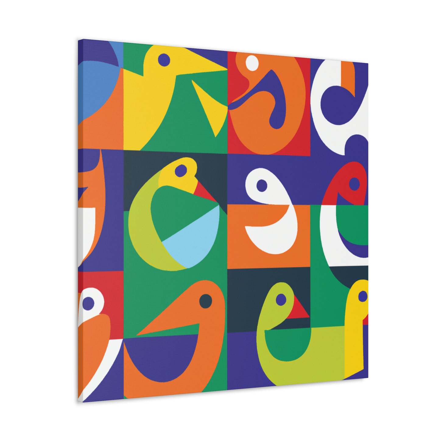 Vibrant Oases - Midcentury - Canvas