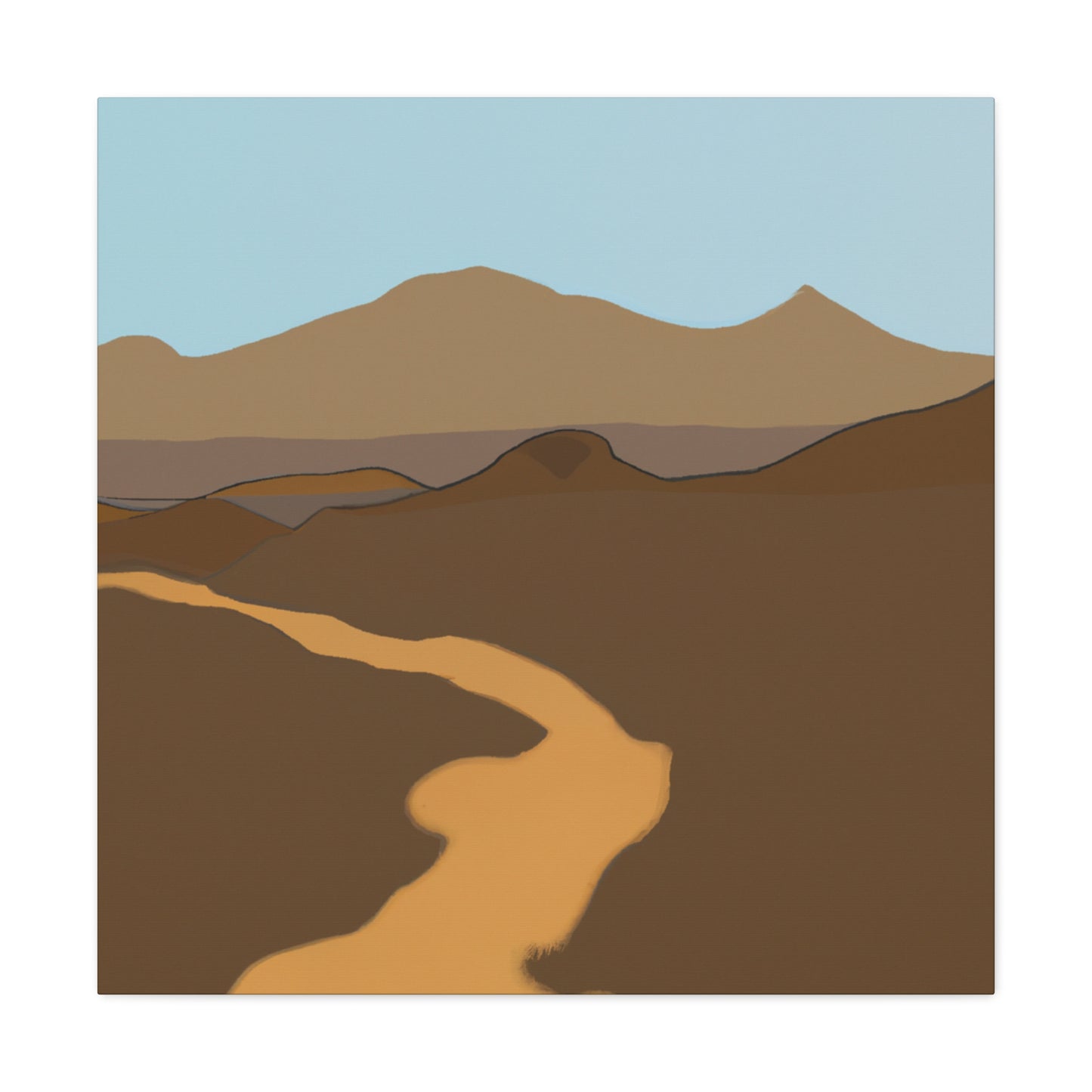 Desert Mirage - Landscape - Canvas