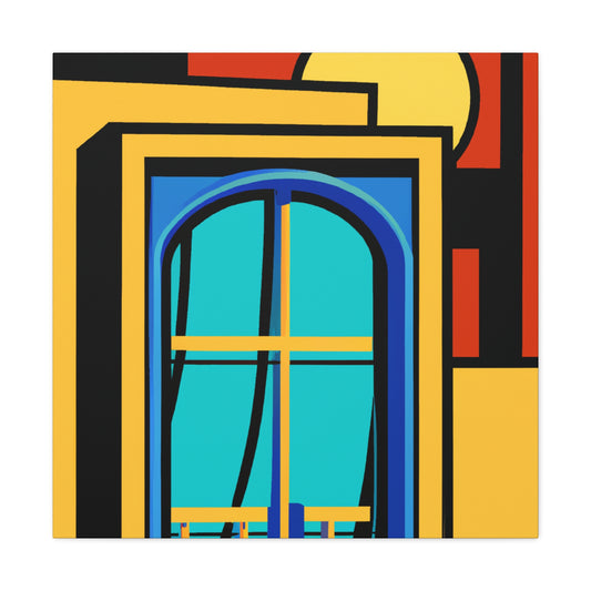 Autumn Reflection- Midcentury - Canvas