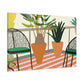 "Contrasting Comfort - Midcentury" - Canvas